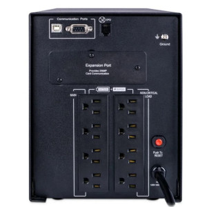 CyberPower PR1500LCD Mini-Tower UPS, UL Rated, Multi-function extendable LCD panel, 8× NEMA 5-15R